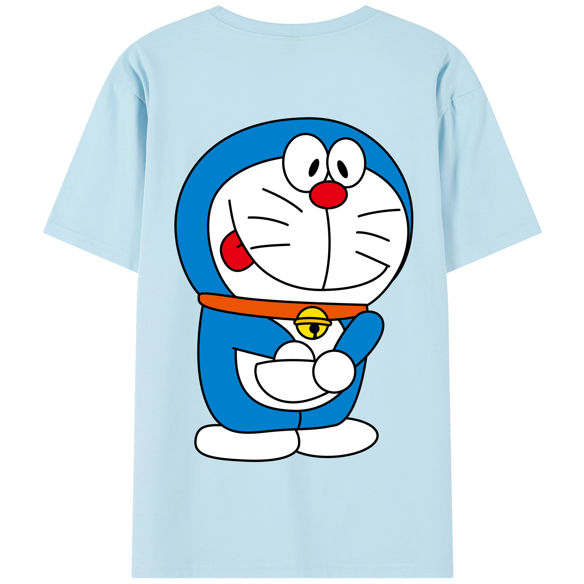 （画像用） ドラえもん Doraemon 綿100％半袖Tシャツ（背面プリント）